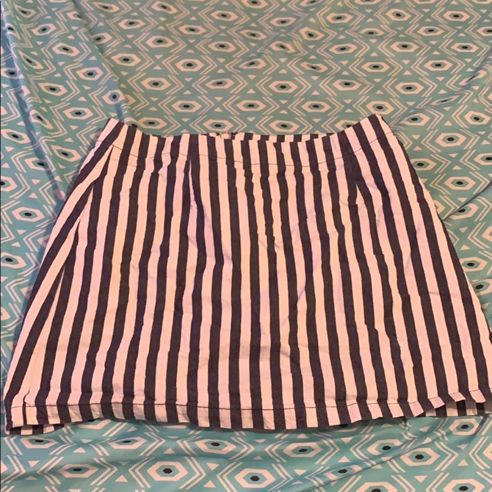 Blue and white skirt